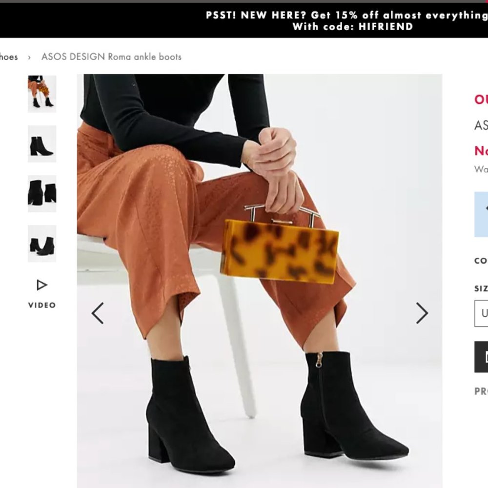 ASOS Design Roma Ankle Boots - Picture 3 of 11
